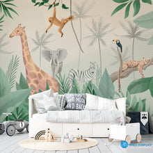 Load image into Gallery viewer, Jungle Adventure Kids Wallpaper