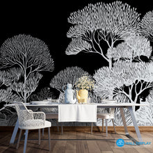 Load image into Gallery viewer, Monochrome Groves Wall Mural in Dubai, Abu Dhabi and all UAE