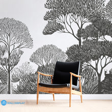 Load image into Gallery viewer, Monochrome Groves Wall Mural in Dubai, Abu Dhabi and all UAE