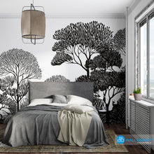 Load image into Gallery viewer, Monochrome Groves Wall Mural in Dubai, Abu Dhabi and all UAE