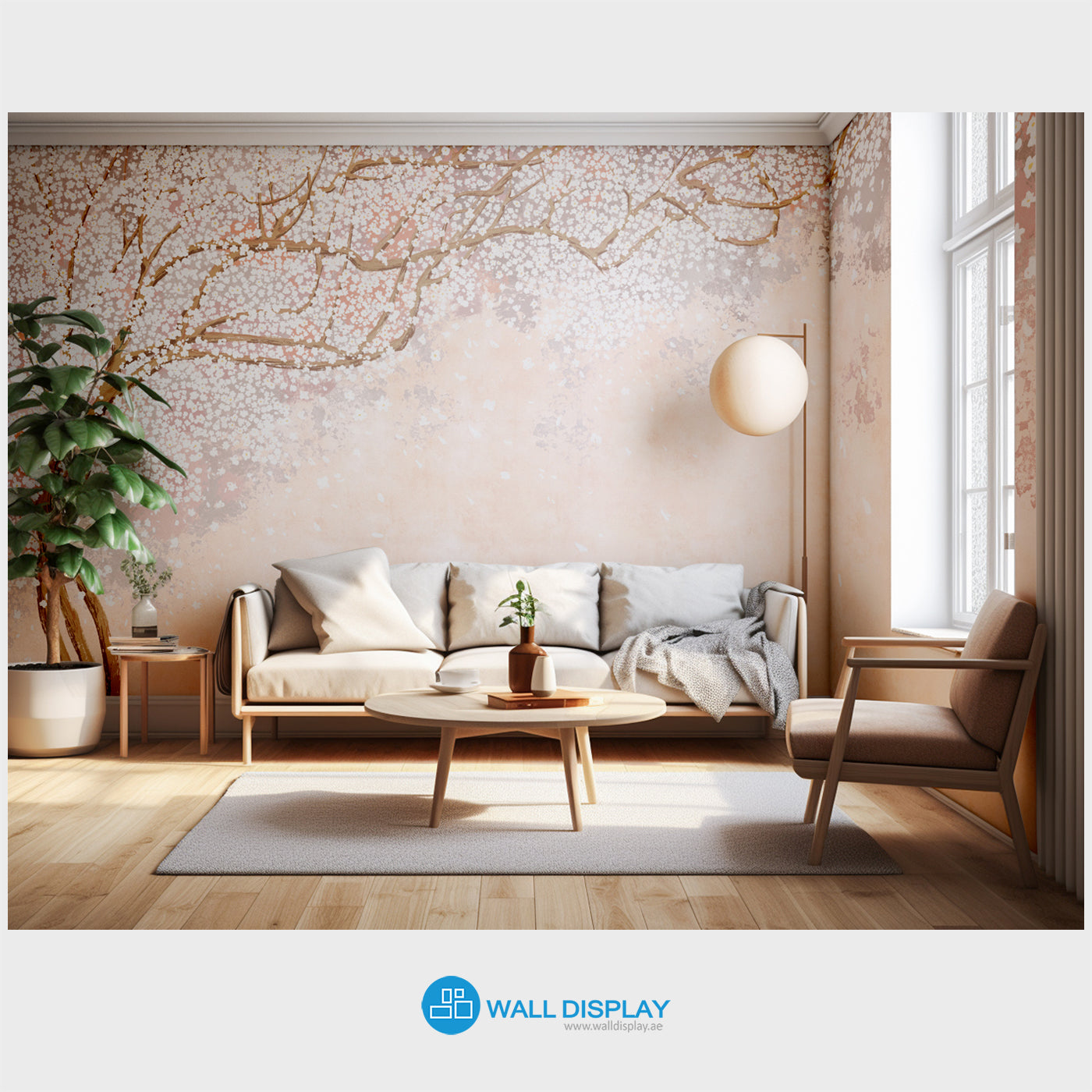 Blossom Breeze Wall Mural in Dubai, Abu Dhabi, UAE