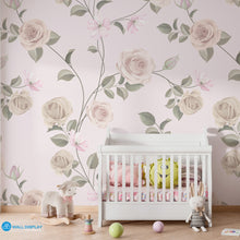 Load image into Gallery viewer, Blush Roses Floral Wallpaper in Dubai, Abu dhabi and All UAE