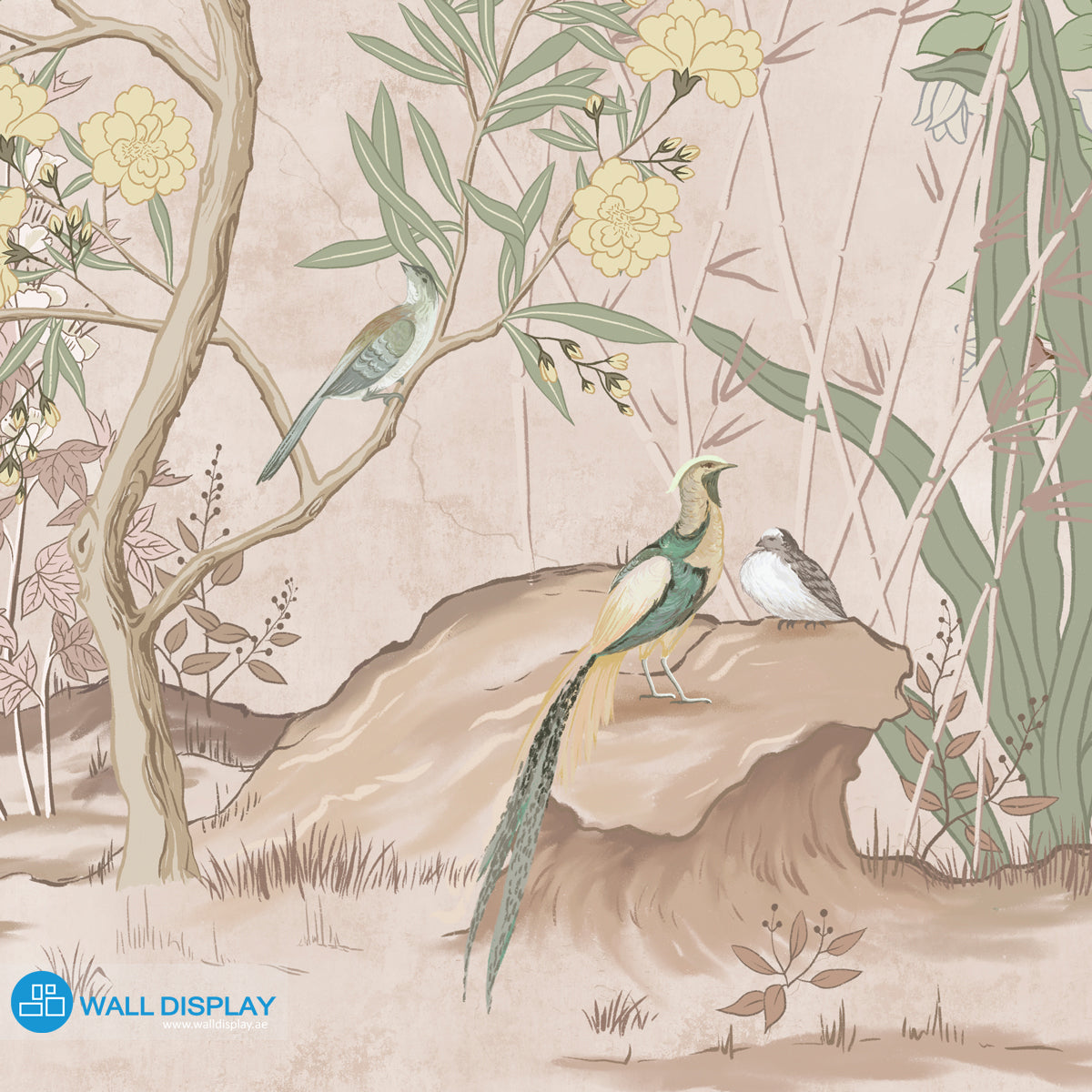 Chinoiserie Wall Mural in Dubai, Abu dhabi and All UAE