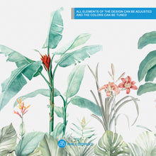 Load image into Gallery viewer, Exotic Flora Wall Mural in Dubai, Abu Dhabi and all UAE