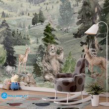 Load image into Gallery viewer, Forest Friends II Mural Kids Wallpaper in Dubai, Abu dhabi and All UAE