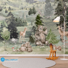 Load image into Gallery viewer, Forest Friends II Mural Kids Wallpaper in Dubai, Abu dhabi and All UAE