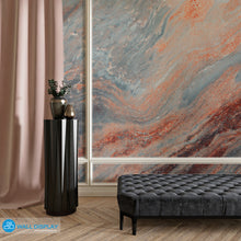 Load image into Gallery viewer, Molten Lava Marble Wall Mural Dubai