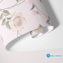 Load image into Gallery viewer, Blush Roses Floral Wallpaper