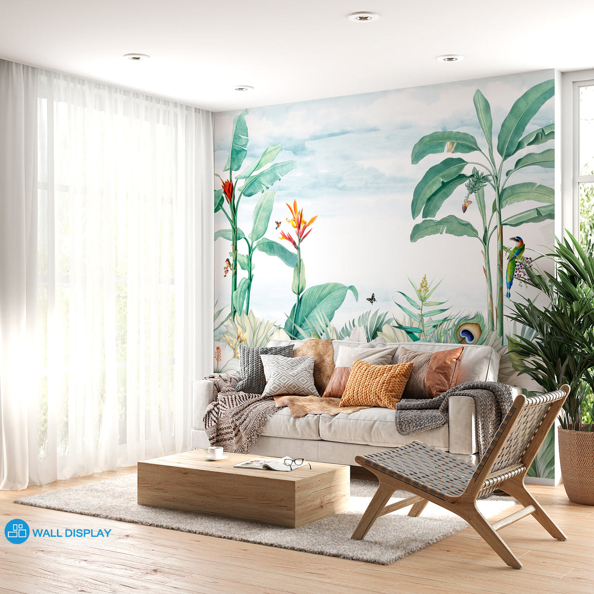 Tropical Breeze Wall Mural In Dubai Abu Dhabi And All UAE Tropical Breeze Wall Mural In Dubai Abu Dhabi And All UAE