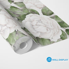 Load image into Gallery viewer, White Roses Floral Wallpaper in Dubai, Abu dhabi and All UAE