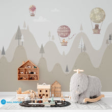 Load image into Gallery viewer, Adventure Peaks - Kids Wallpaper walldisplay wallpaper-dubai