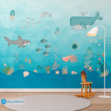 Load image into Gallery viewer, Beneath the Waves - Kids Wallpaper in dubai, Abu Dhabi and all UAE