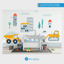 Load image into Gallery viewer, Big Construction Cars I - Kids Wallpaper walldisplay wallpaper-dubai