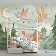 Load image into Gallery viewer, Dragons World - Kids Wallpaper walldisplay wallpaper-dubai