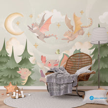 Load image into Gallery viewer, Dragons World - Kids Wallpaper walldisplay wallpaper-dubai
