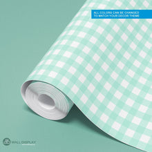 Load image into Gallery viewer, Gingham Pattern - Kids Wallpaper walldisplay wallpaper-dubai