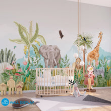Load image into Gallery viewer, Jungle I - Kids Wallpaper in dubai, Abu Dhabi and all UAE