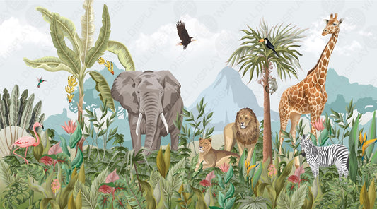 Jungle I - Kids Wallpaper in dubai, Abu Dhabi and all UAE