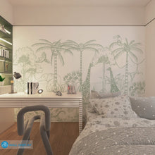 Load image into Gallery viewer, Jungle Safari - Kids Wallpaper walldisplay wallpaper-dubai