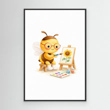 Load image into Gallery viewer, Cute Bee Artist by Anda Bieza