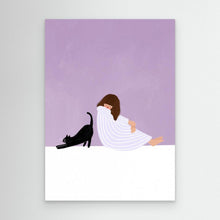 Load image into Gallery viewer, Girl and Cat by Bea Müller