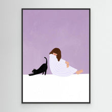 Load image into Gallery viewer, Girl and Cat by Bea Müller