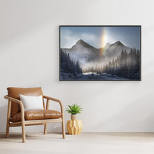 Load image into Gallery viewer, Snowy Mountain Sun Halo by James S. Chia