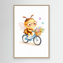 Load image into Gallery viewer, Cute Bee Bike Ride by Anda Bieza
