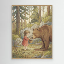 Load image into Gallery viewer, Little Girl and Bear by Andreas Magnusson