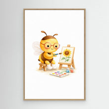 Load image into Gallery viewer, Cute Bee Artist by Anda Bieza