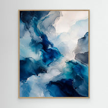 Load image into Gallery viewer, Deep Blue Flow Abstract