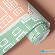 Load image into Gallery viewer, Tiny Town - Kids Wallpaper walldisplay wallpaper-dubai