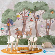 Load image into Gallery viewer, Treehouse Tales - Kids Wallpaper walldisplay wallpaper-dubai