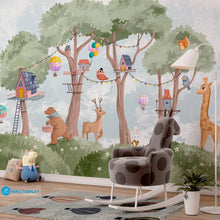 Load image into Gallery viewer, Treehouse Tales - Kids Wallpaper walldisplay wallpaper-dubai