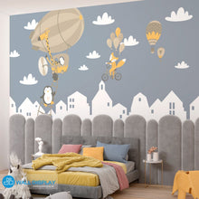 Load image into Gallery viewer, Up in the Clouds - Kids Wallpaper