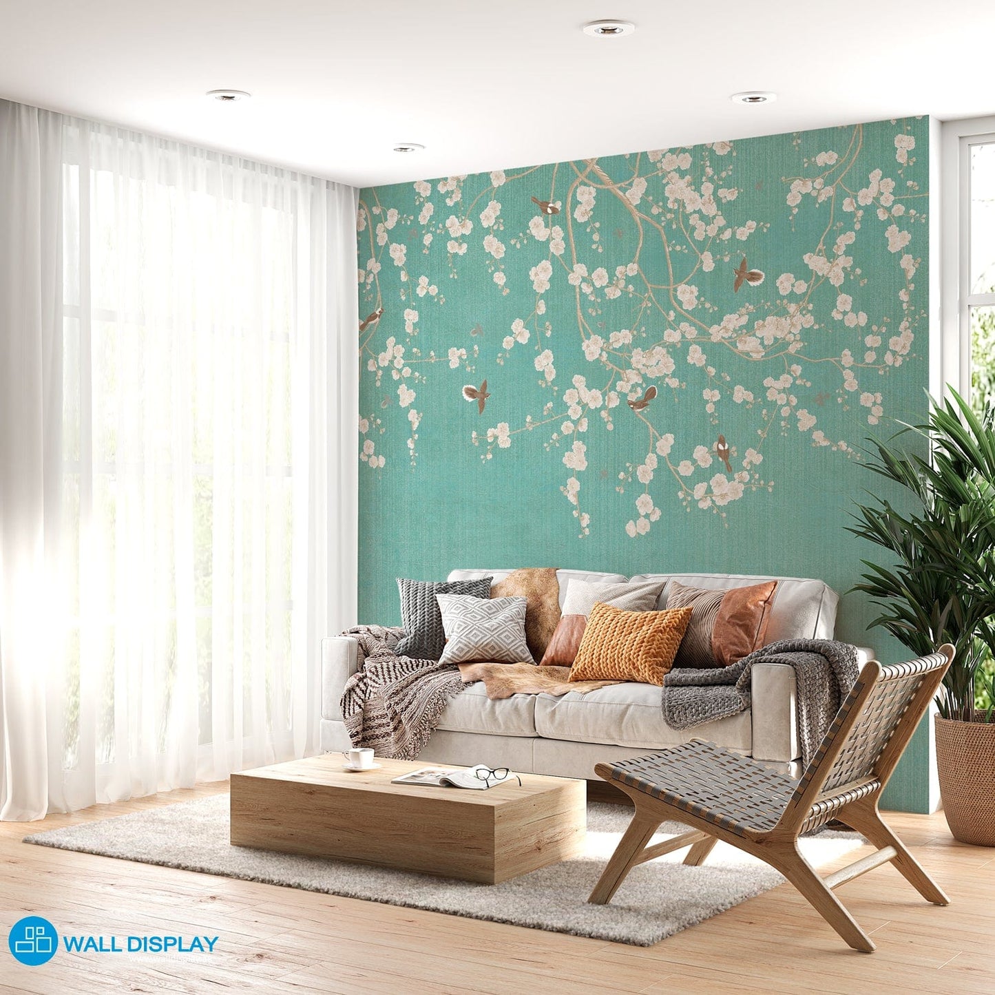 Vintage Green - Wall Mural walldisplay wallpaper-dubai