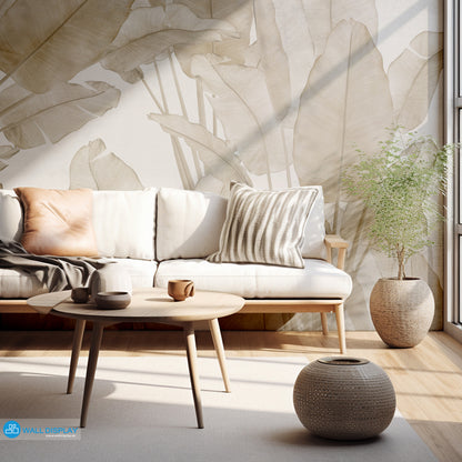 Muted Fronds Wall Mural in Dubai, Abu Dhabi and all UAE
