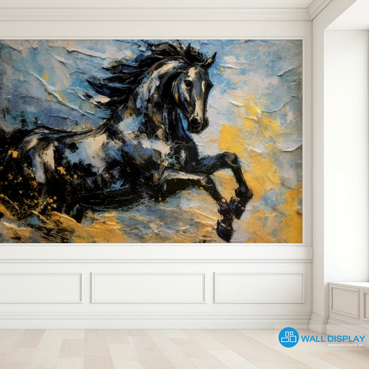 Stallion Hand Painted Wall Mural in Dubai, Abu dhabi and All UAE