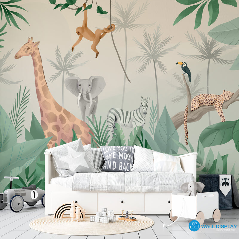 Jungle Adventure Kids Wallpaper
