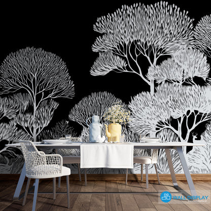 Monochrome Groves Wall Mural in Dubai, Abu Dhabi and all UAE