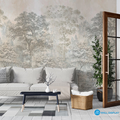 Ethereal Forest Painting Wall Mural in Dubai, Abu Dhabi and all UAE