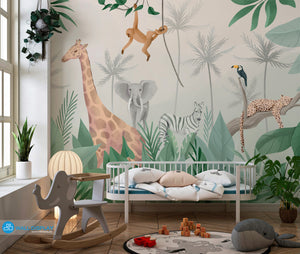 Jungle Adventure Kids Wallpaper