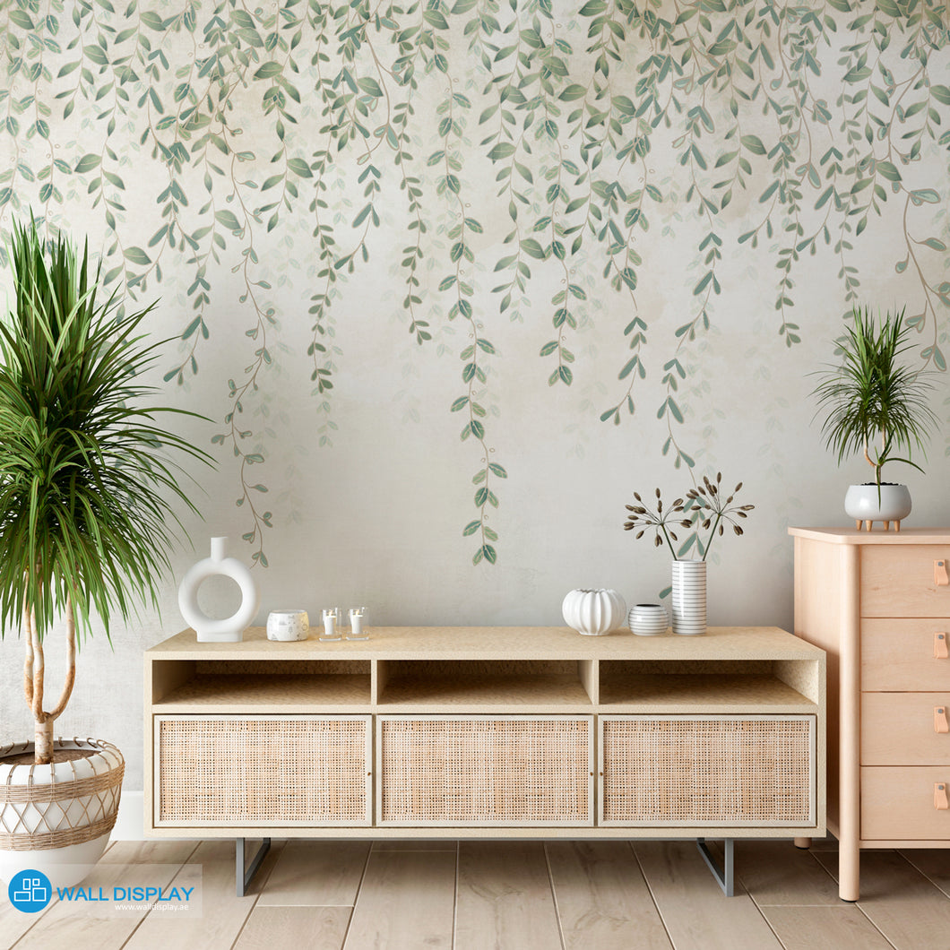 Verdant Drapes Wall Mural in Dubai, Abu dhabi and All UAE