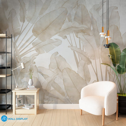 Muted Fronds Wall Mural in Dubai, Abu Dhabi and all UAE