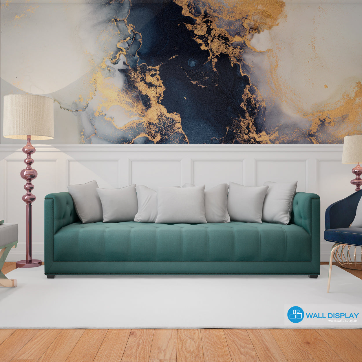 Golden Nebula Wall Mural in Dubai, Abu dhabi and All UAE