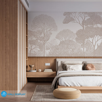 Monochrome Groves Wall Mural in Dubai, Abu Dhabi and all UAE
