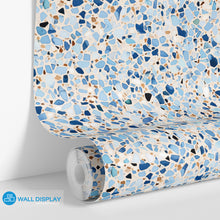 Load image into Gallery viewer, Azure Terrazzo Pattern Wallpaper Pattern Wallpaper in dubai, Abu Dhabi and all UAE
