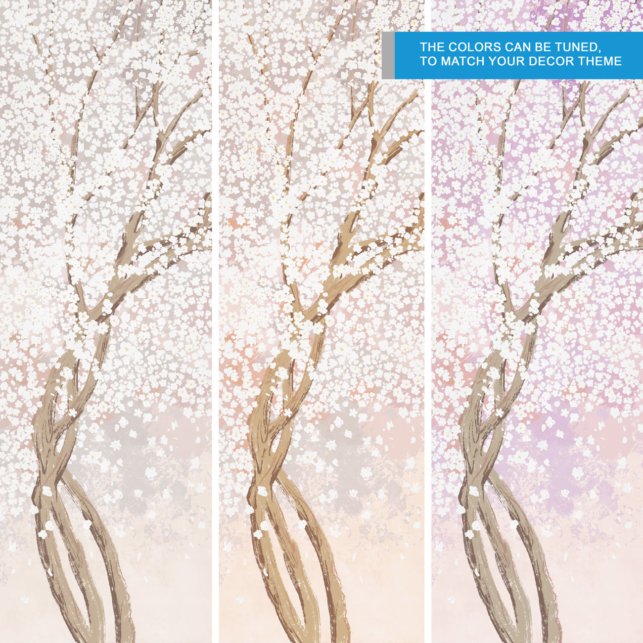Blossom Breeze Wall Mural in Dubai, Abu Dhabi, UAE