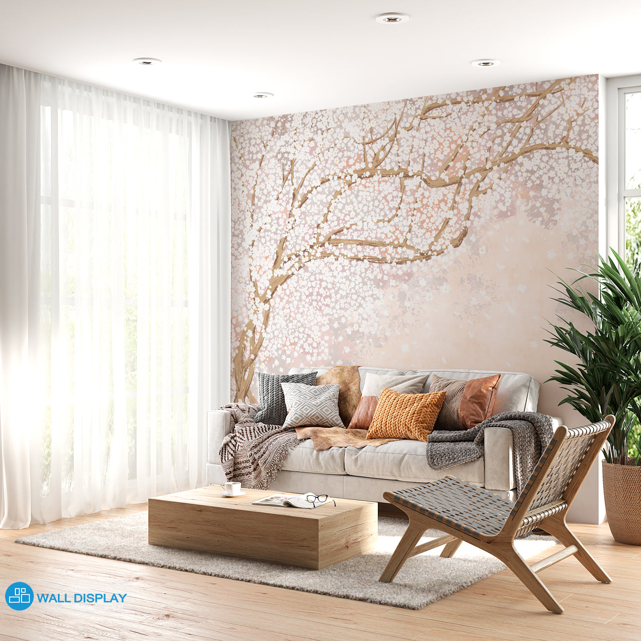 Blossom Breeze Wall Mural in Dubai, Abu Dhabi, UAE