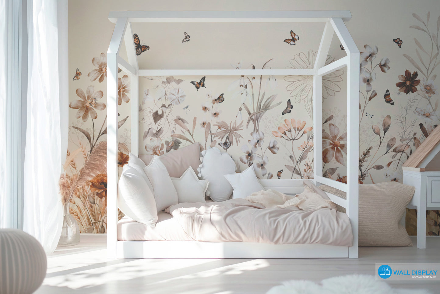 Butterflies Meadow Kids Wallpaper in Dubai, Abu dhabi and All UAE